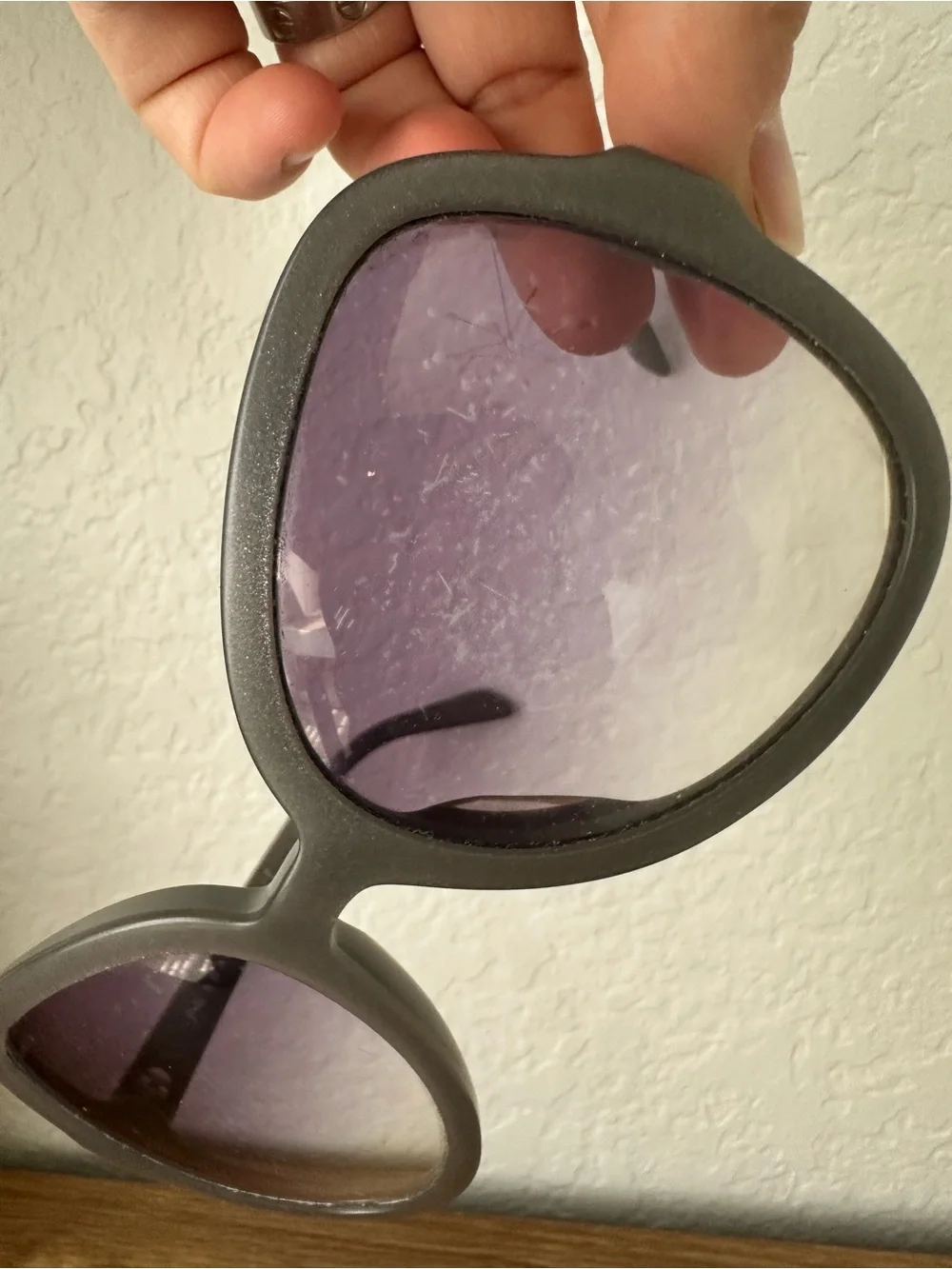 Prada Women's Oversized Butterfly Sunglasses - Gray Frame with Gradient Lenses